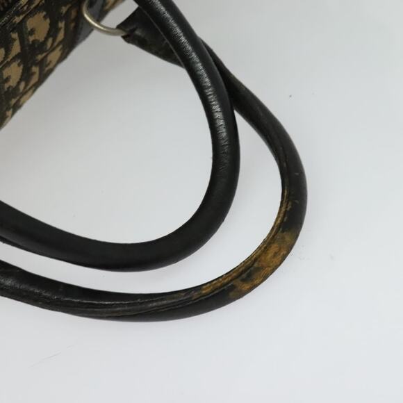 DIOR Trotter Canvas Boston Bag Navy Gold - Picture 7 of 12